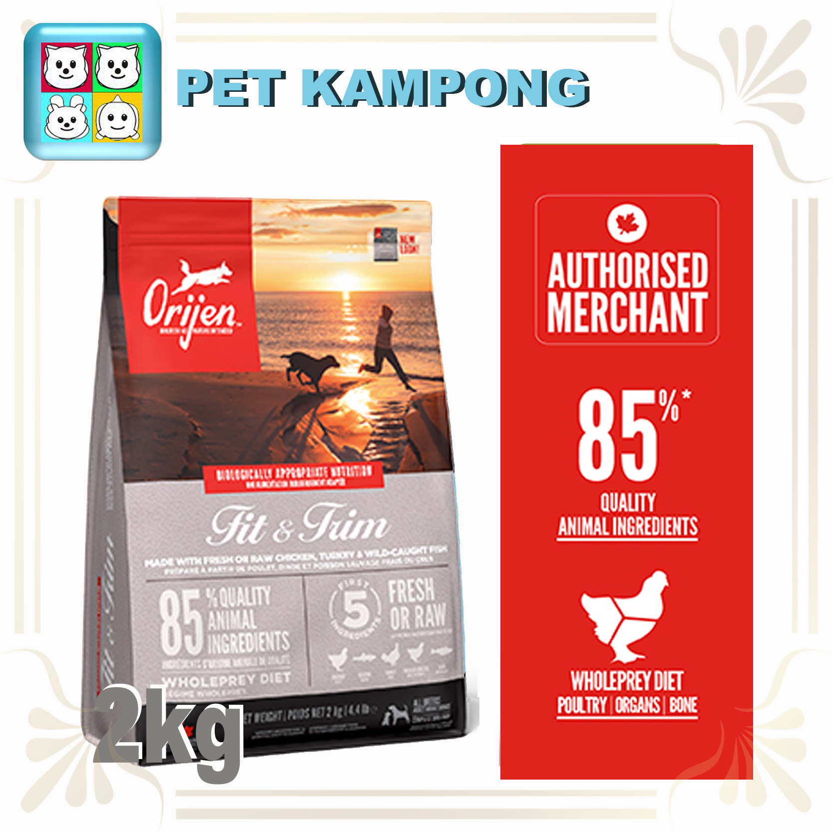 ORIJEN FIT AND TRIM DOG 2kg