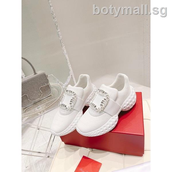 ◎■Roger Vivier Women's Sneakers Thick Sole Low Help Fashion Korean