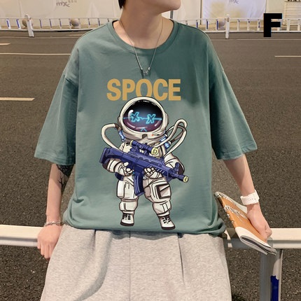 Men Clothing Plus Size Loose Wear Half-Sleeved Shirt