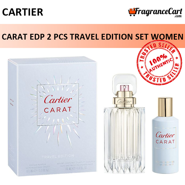 Cartier Carat EDP 2 Pcs Gift Set for Women (100ml EDP + 50ml Perfumed Mist) GiftSet [Brand New 100% Authentic Perfume/Fragrance]