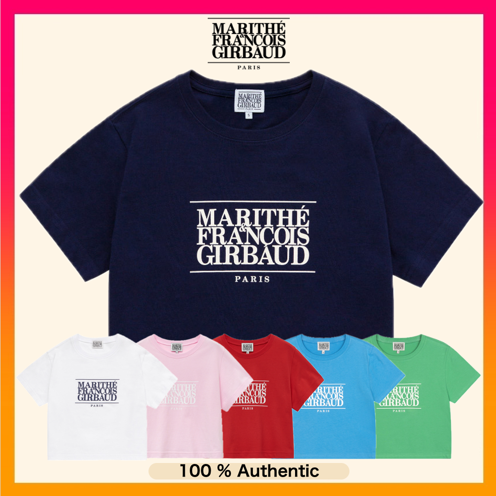 [Red Velvet's PICK] [New Color] MARITHE FRANCOIS GIRBAUD W Classic Logo Crop Tee Women's T Shirt  - 6 Colors (2024 NEW)