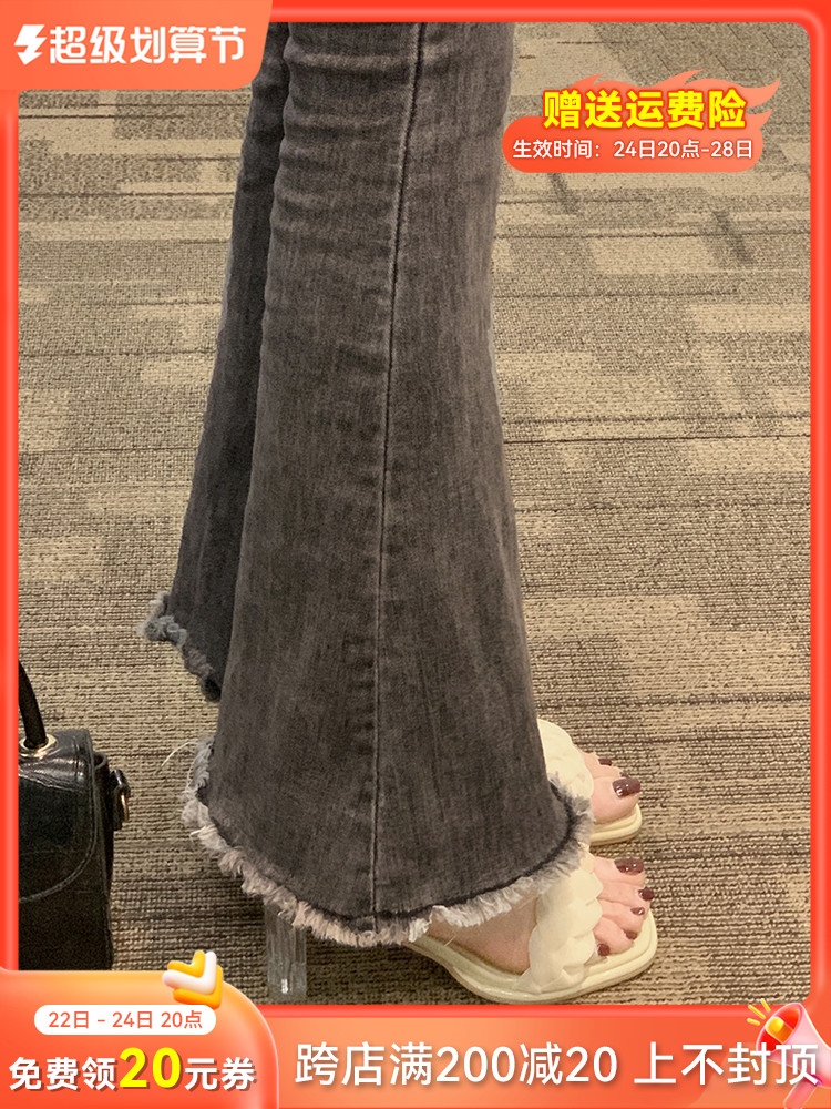 Jiabu fake slippers women's outerwear 2023 spring new outerwear fashion crystal high-heeled fairy style one-word sandals