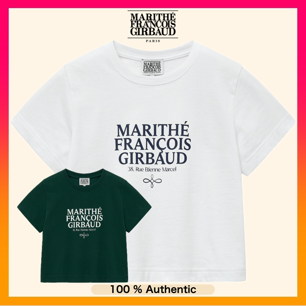 MARITHE FRANCOIS GIRBAUD MOUVEMENT W Aerocool Crop Tee Women's Cool Cotton T-Shirts - 2 Colors (2024 NEW)