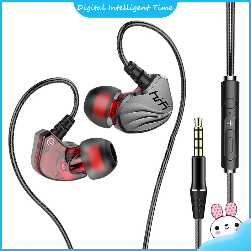 3.5mm In-ear Headphones Bass Eating Chicken Game Headset Compatible For Ios Huawei S2000