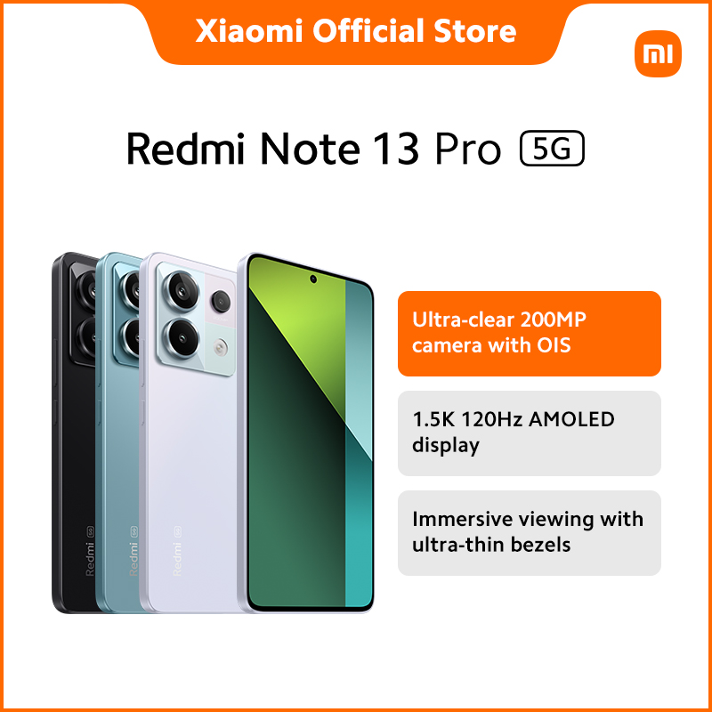 [ NEW ARRIVAL] Redmi Note 13 Pro 5G 8+256GB | 1Year local warranty