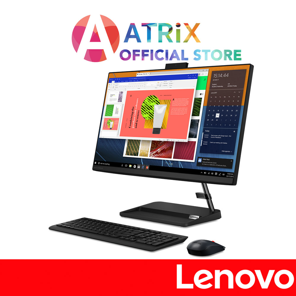 【Express Delivery】Lenovo IdeaCentre AIO 3 24ALC6 |  F0G10095ST | 23.8inch FHD (1920x1080) 250nits | AMD Ryzen 5 5500U | 8GB DDR4-3200 | 512GB SSD | Win11 Home | 3Y Lenovo Onsite Warranty