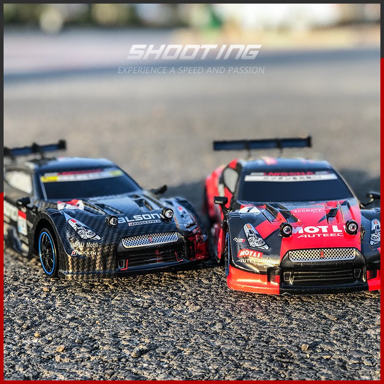 NEW 1/16 RC Racing Drifting Car 39km/h 4WD 2.4GHz Remote Control Toy Four Wheel Drive High Speed RTR Drift PVC Soft Shell Crash Resistant boy toys Kids Gift/Rc Car Drift Racing Off Road/Kids Remote Co